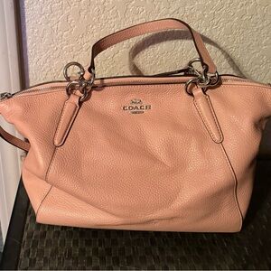 Coach Blush Pink Leather Satchel
